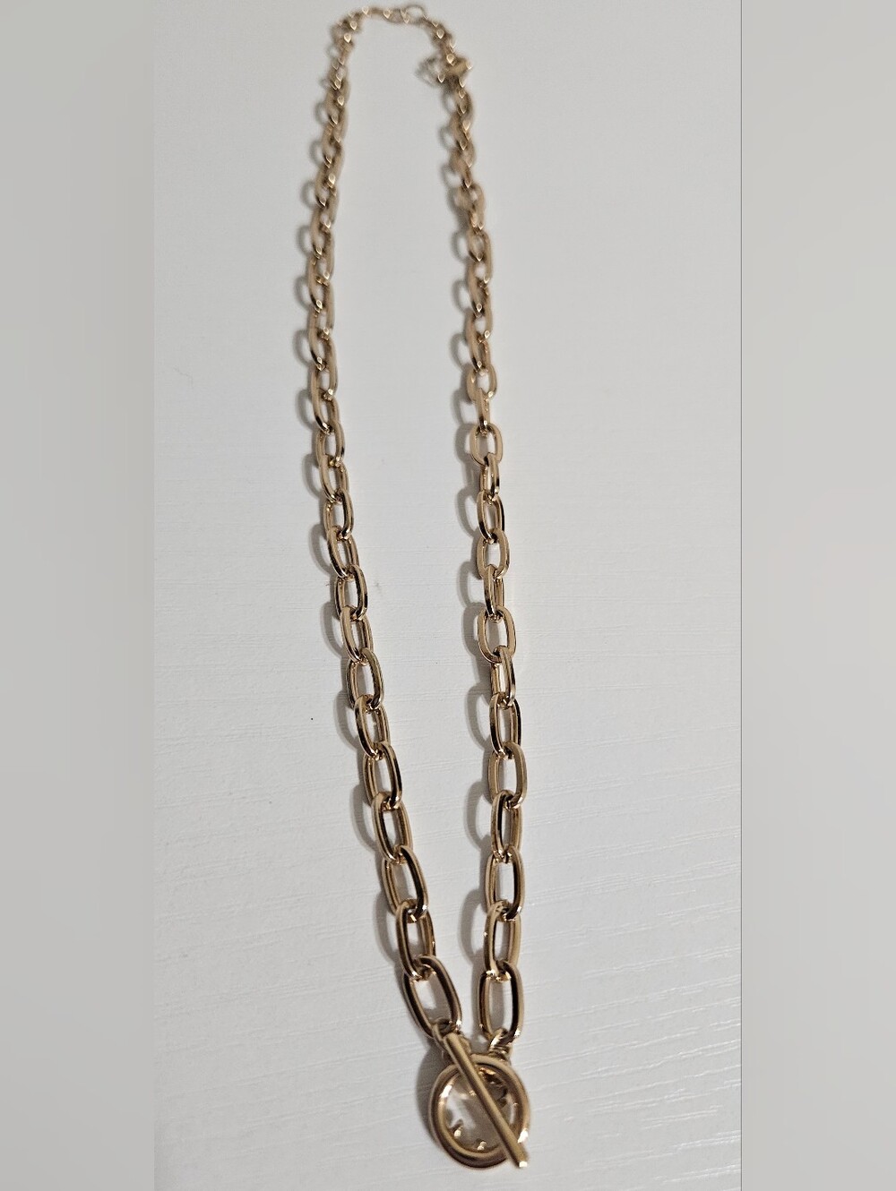Macy's Gold Link Toggle Necklace